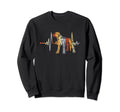 Distressed Heartbeat Dalmatian Dog Sweatshirt - Custom Art Print Men Women - T-Shirt, Sweatshirt, Hoodie