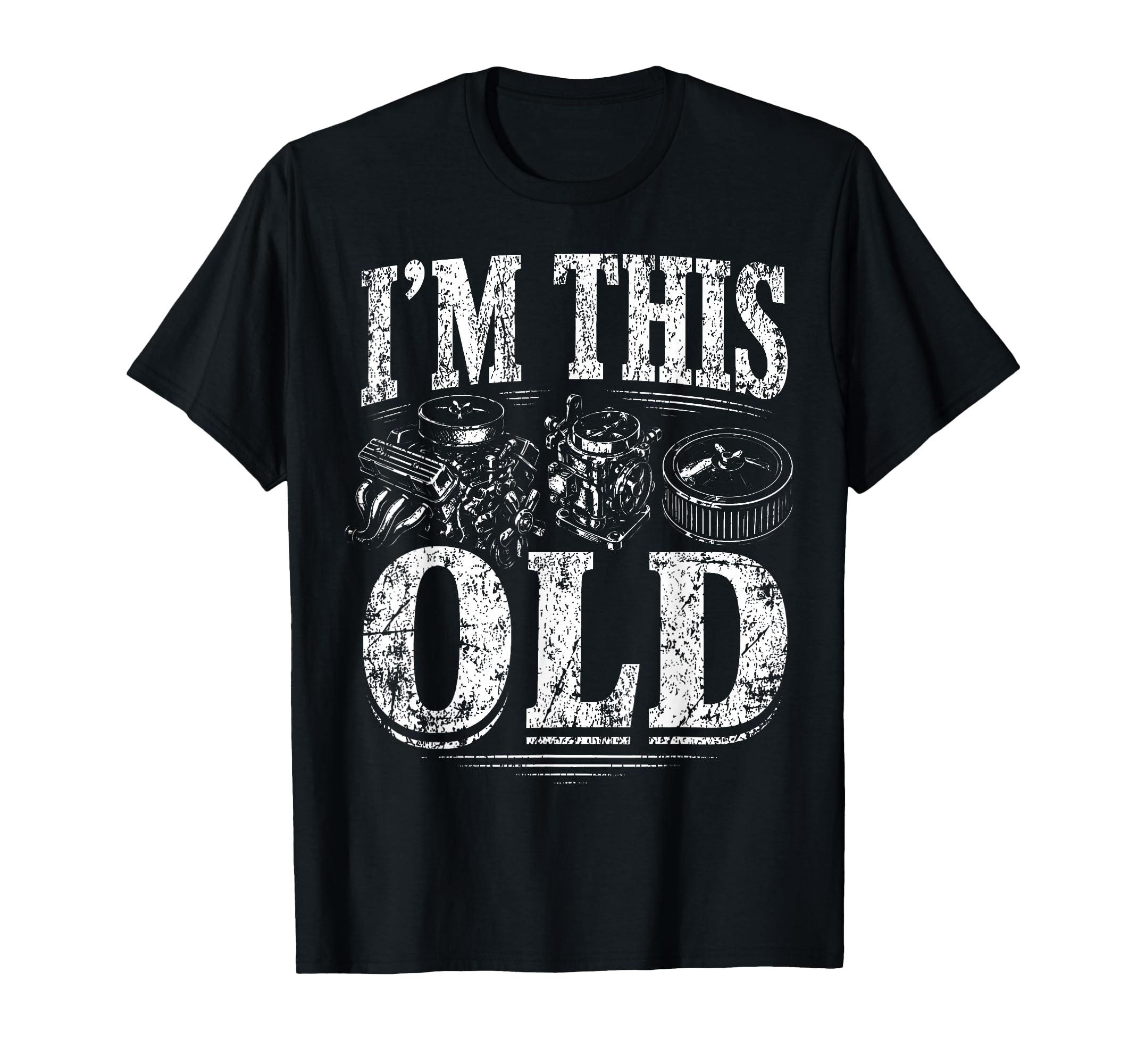 Im This Old Funny Car Parts Mechanic Auto T-Shirt - Graphic Print Unisex - T-Shirt, Sweatshirt, Hoodie