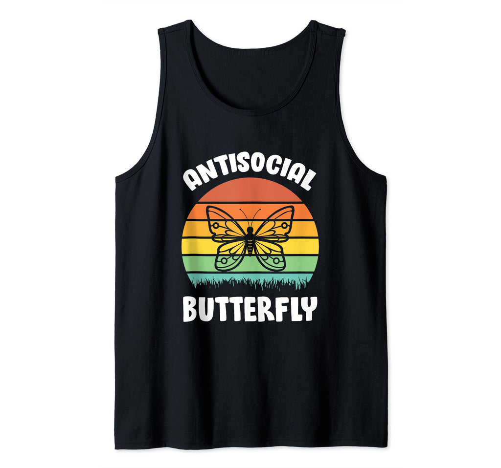 Funny Antisocial Butterfly Sweatshirt - Aesthetic Graphic Unisex - T-Shirt, Sweatshirt, Hoodie