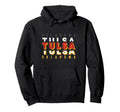 Tulsa Oklahoma Urban Typography Hoodie - Trendy Graphic Men Women - T-Shirt, Sweatshirt, Hoodie