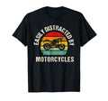 Easily Distracted Motorcycles T-Shirt - Unique Graphic for Adults - T-Shirt, Sweatshirt, Hoodie