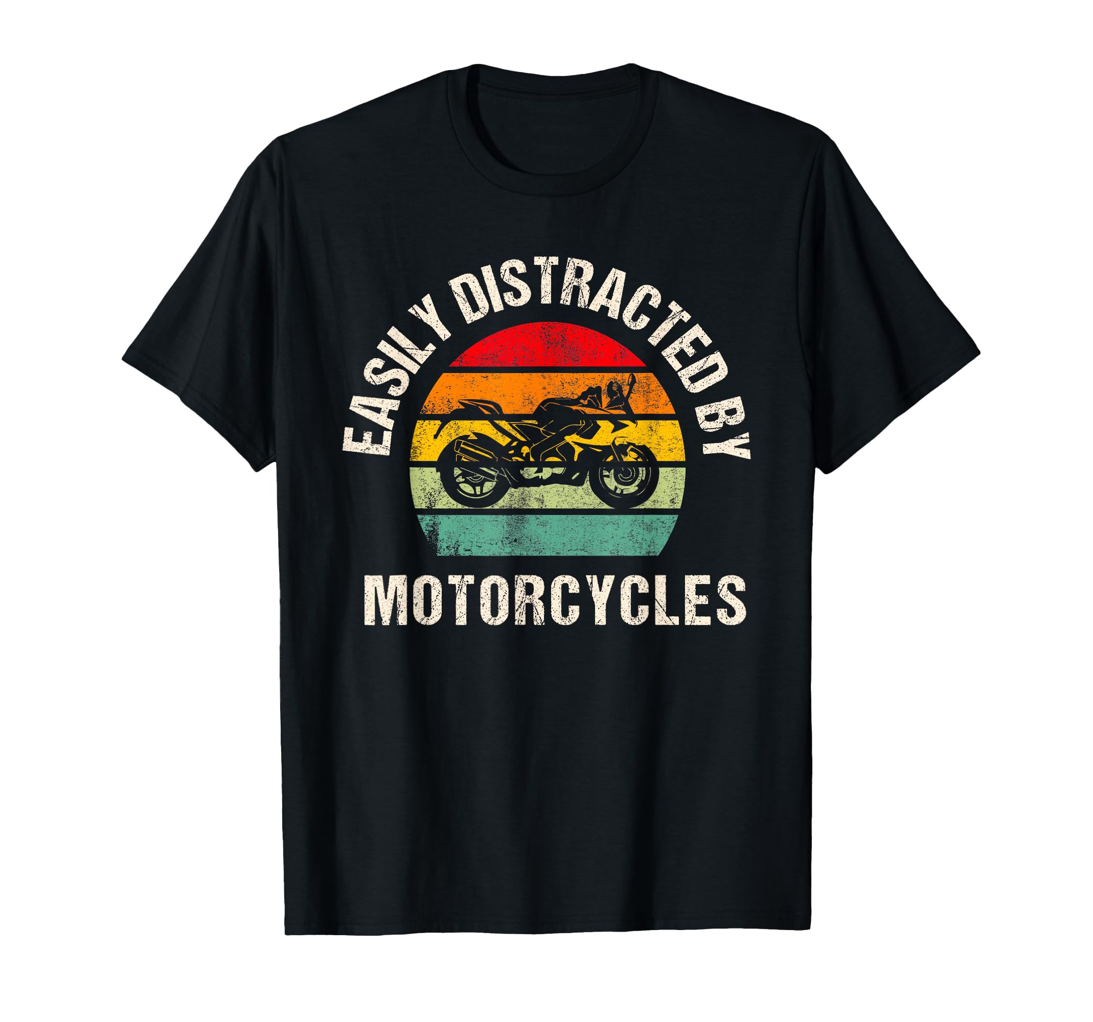 Easily Distracted Motorcycles T-Shirt - Unique Graphic for Adults - T-Shirt, Sweatshirt, Hoodie