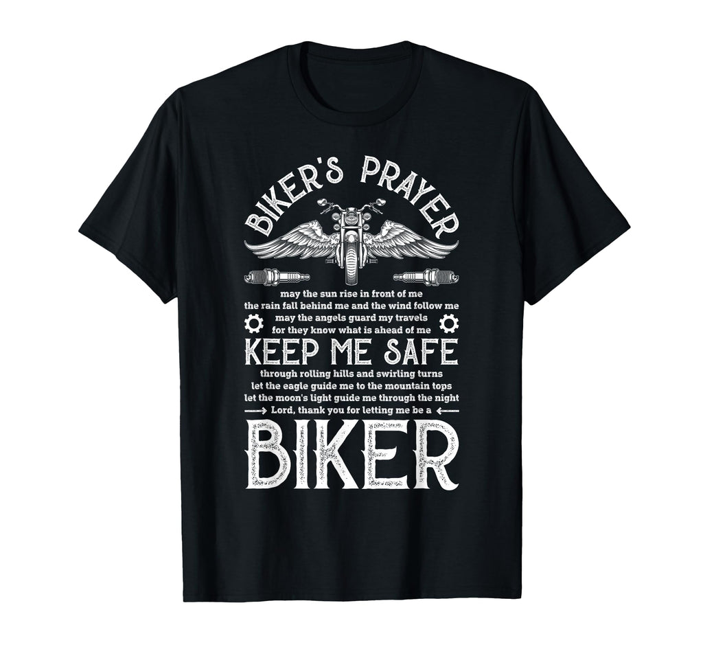 Bikers Prayer Motorcycle Biker T-Shirt - Casual Everyday Wear Unisex - T-Shirt, Sweatshirt, Hoodie
