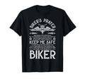 Bikers Prayer Motorcycle Biker T-Shirt - Casual Everyday Wear Unisex - T-Shirt, Sweatshirt, Hoodie