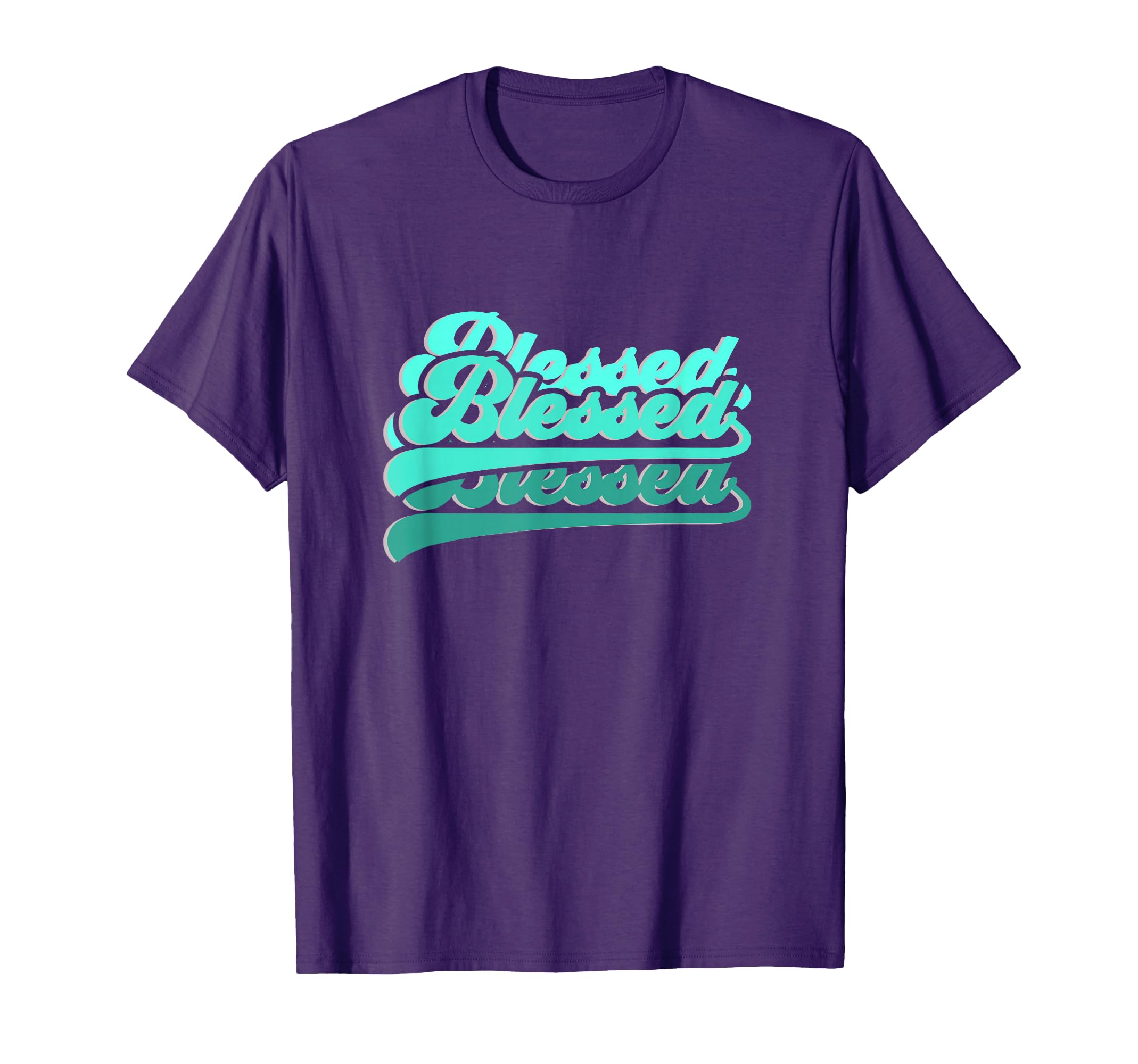 Teal Aqua So So Blessed Teal Aqua T-Shirt - Aesthetic Graphic for Adults - T-Shirt, Sweatshirt, Hoodie