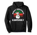 Merry Kentucky Festive Sunset Snowman Hoodie - Trendy Graphic Men Women - T-Shirt, Sweatshirt, Hoodie