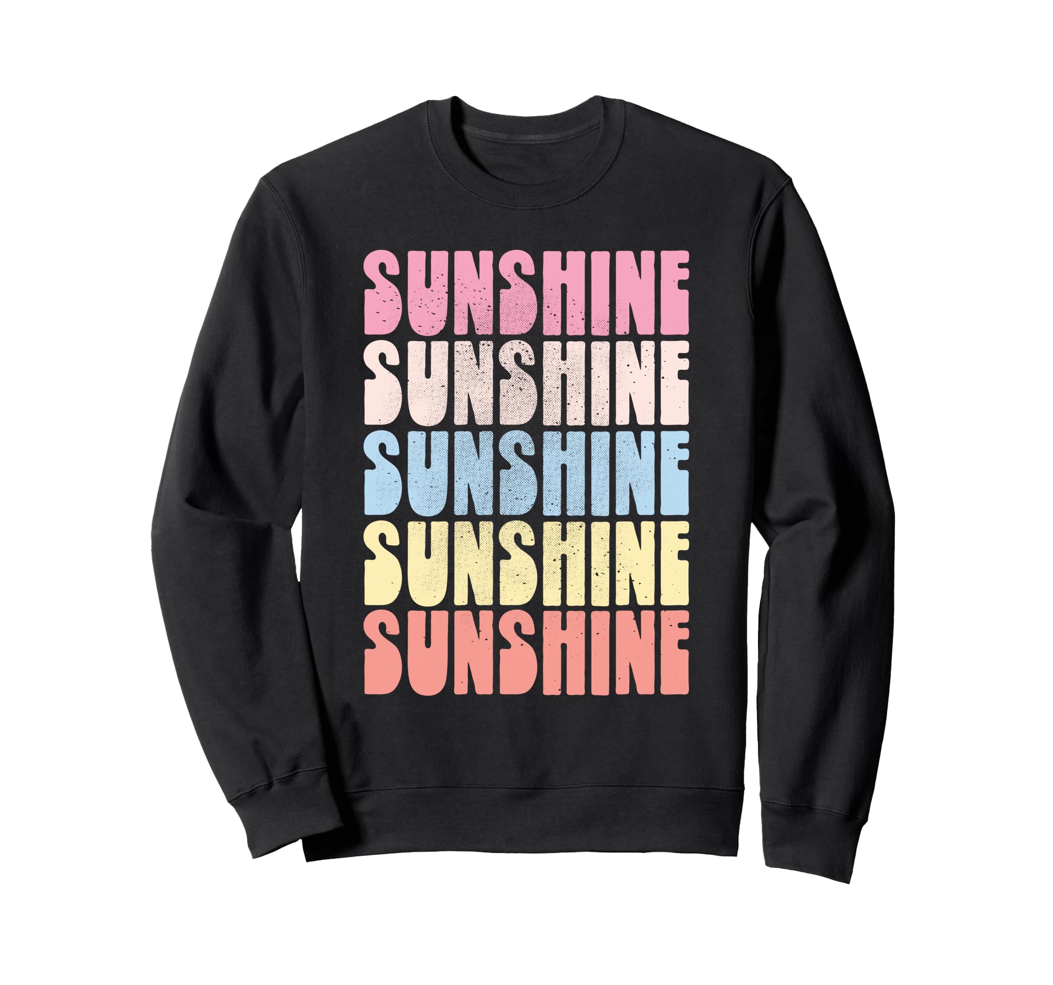Sunshine Rainbow Bold Colorful Sweatshirt - Unique Graphic Men Women - T-Shirt, Sweatshirt, Hoodie