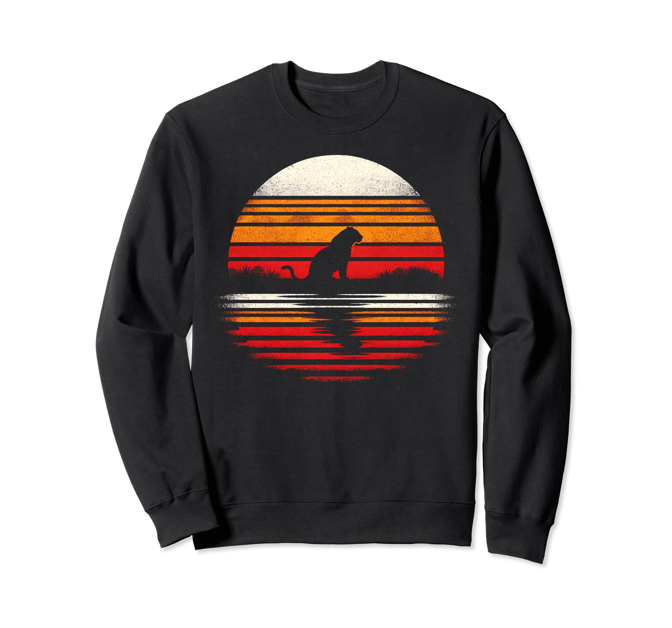 Tiger Sunset Safari 70S Sweatshirt - Aesthetic Graphic Men Women - T-Shirt, Sweatshirt, Hoodie