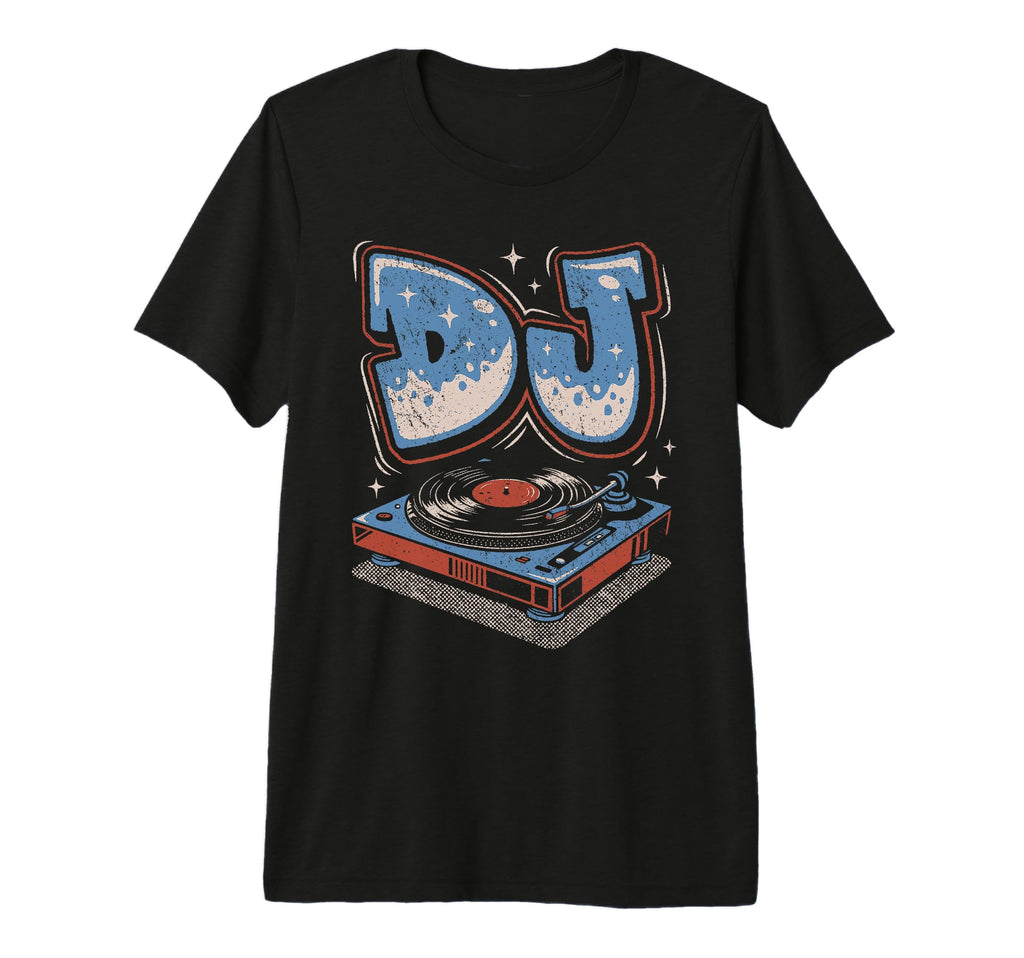 Dj Disc Jockey Vinyl Record Player T-Shirt - Unique Graphic Men Women - T-Shirt, Sweatshirt, Hoodie