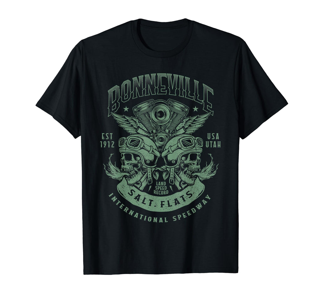 Bonneville Salt Flats Motorcycle Racing T-Shirt - Unique Graphic Unisex - T-Shirt, Sweatshirt, Hoodie