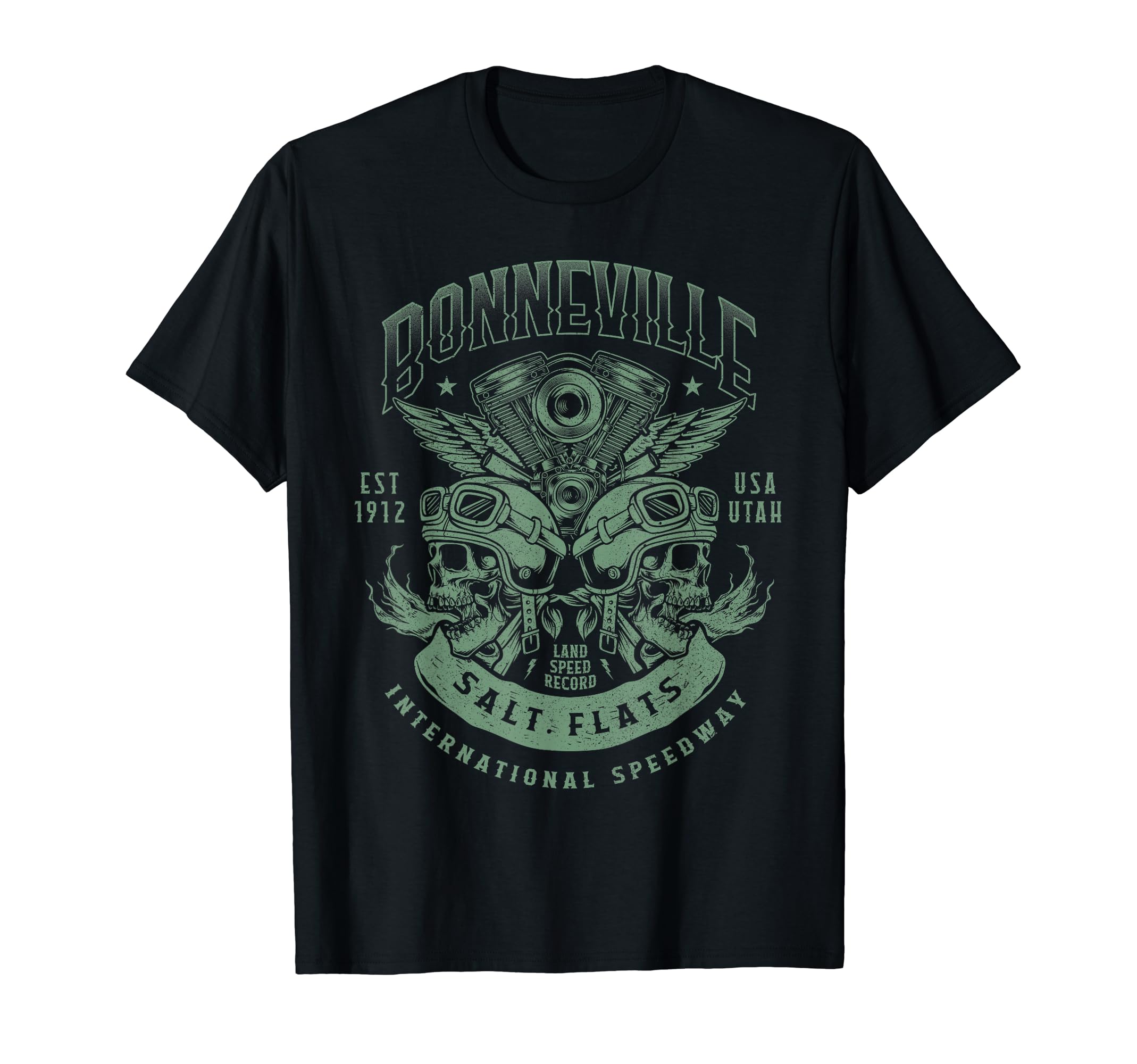 Bonneville Salt Flats Motorcycle Racing T-Shirt - Unique Graphic Unisex - T-Shirt, Sweatshirt, Hoodie