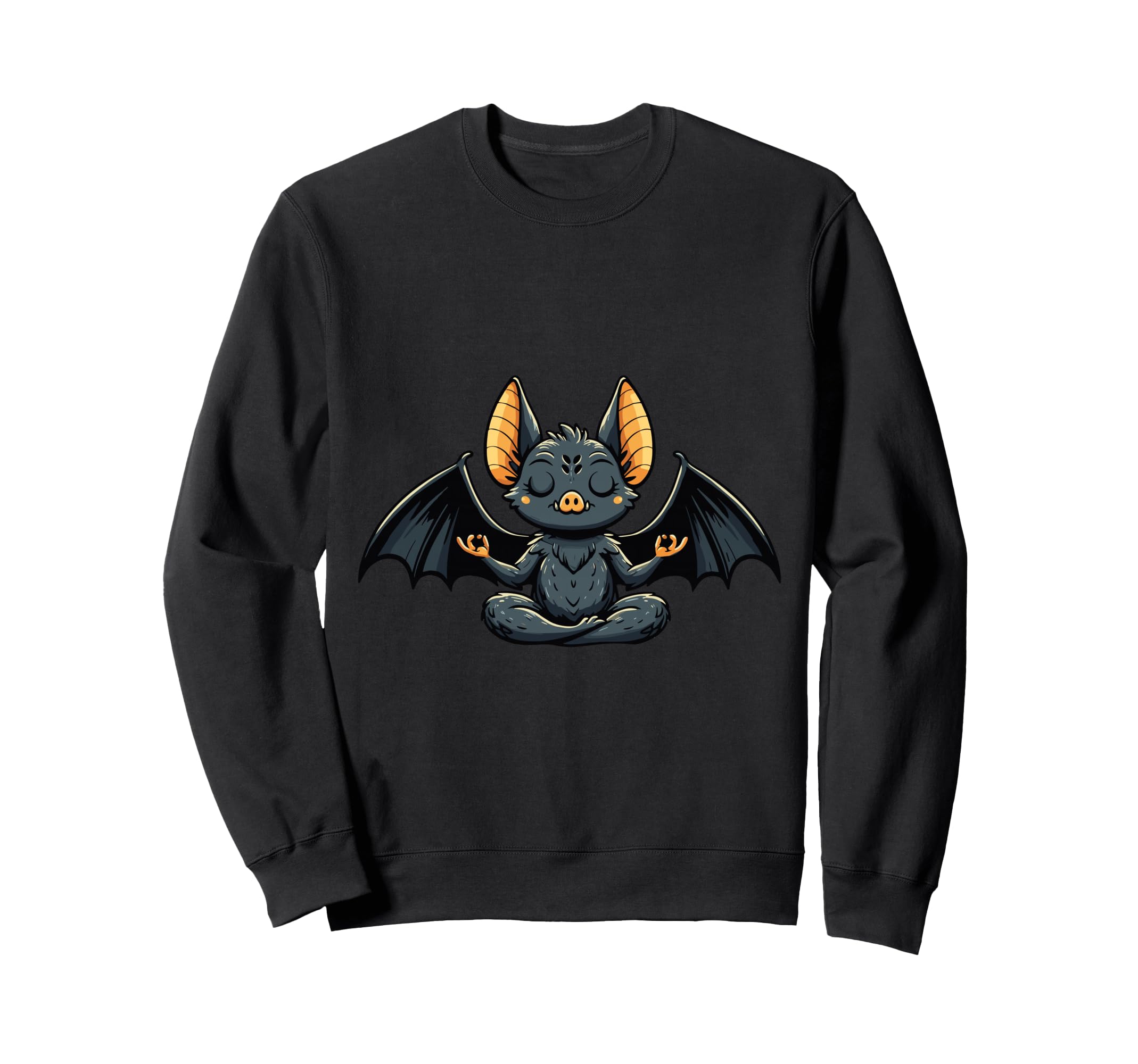 Meditation Bat Yoga Pose Relaxing Sweatshirt - Minimalist Print Unisex - T-Shirt, Sweatshirt, Hoodie