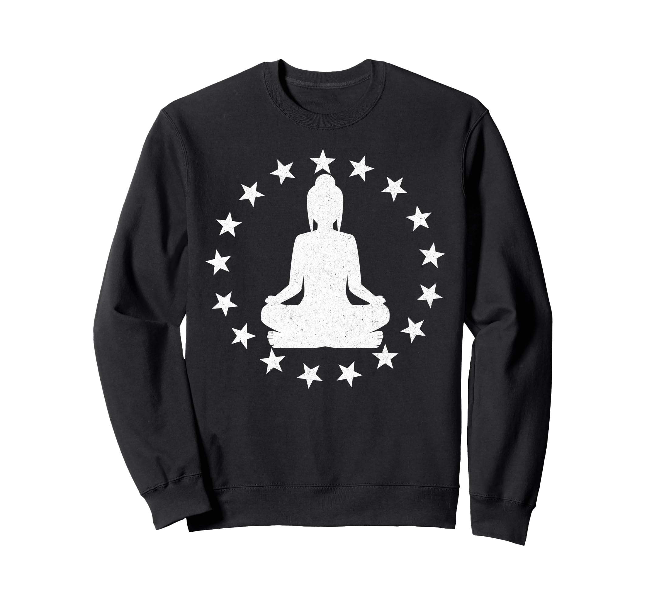 Yoga Pose Stars Yogi Spiritual Sweatshirt - Casual Everyday Wear Men Women - T-Shirt, Sweatshirt, Hoodie