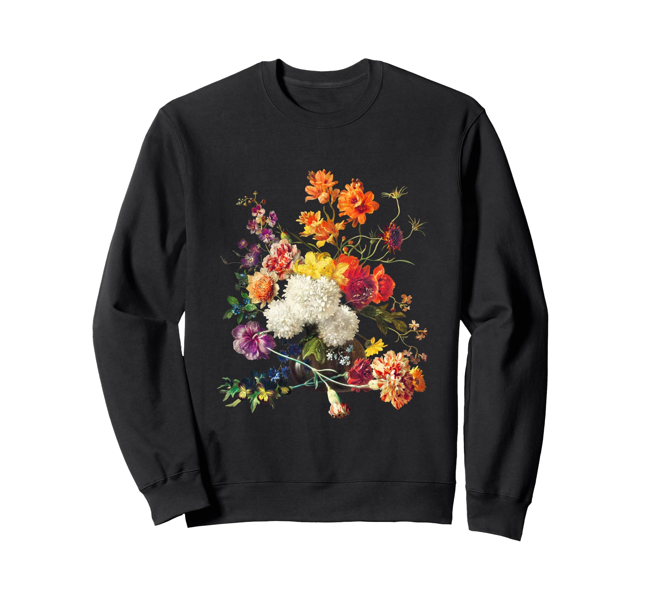 Botanical Flower Painting Sweatshirt - Aesthetic Graphic Men Women - T-Shirt, Sweatshirt, Hoodie