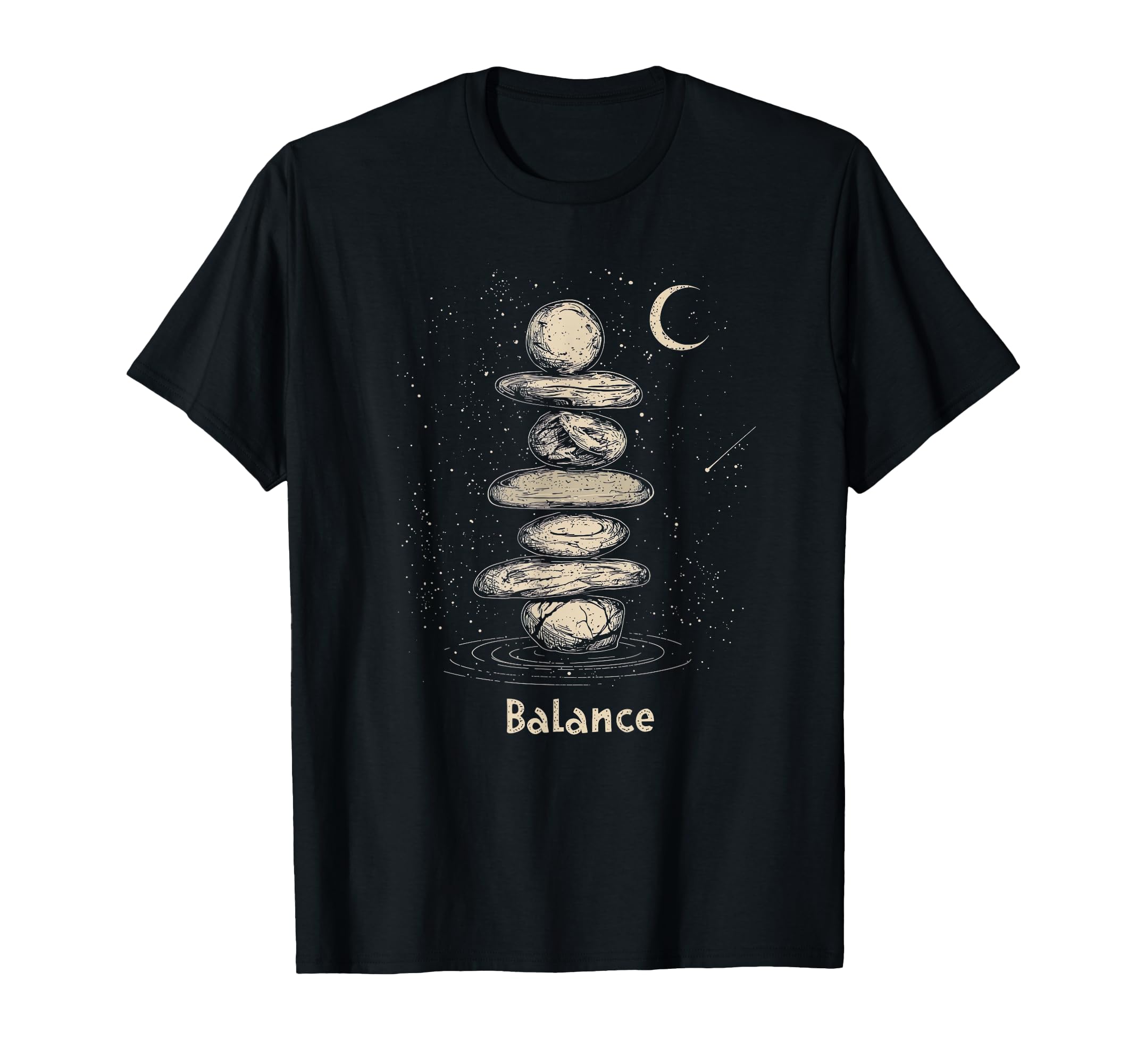 Zen Balancing Stones Art Mindfulness T-Shirt - Novelty Apparel Men Women - T-Shirt, Sweatshirt, Hoodie