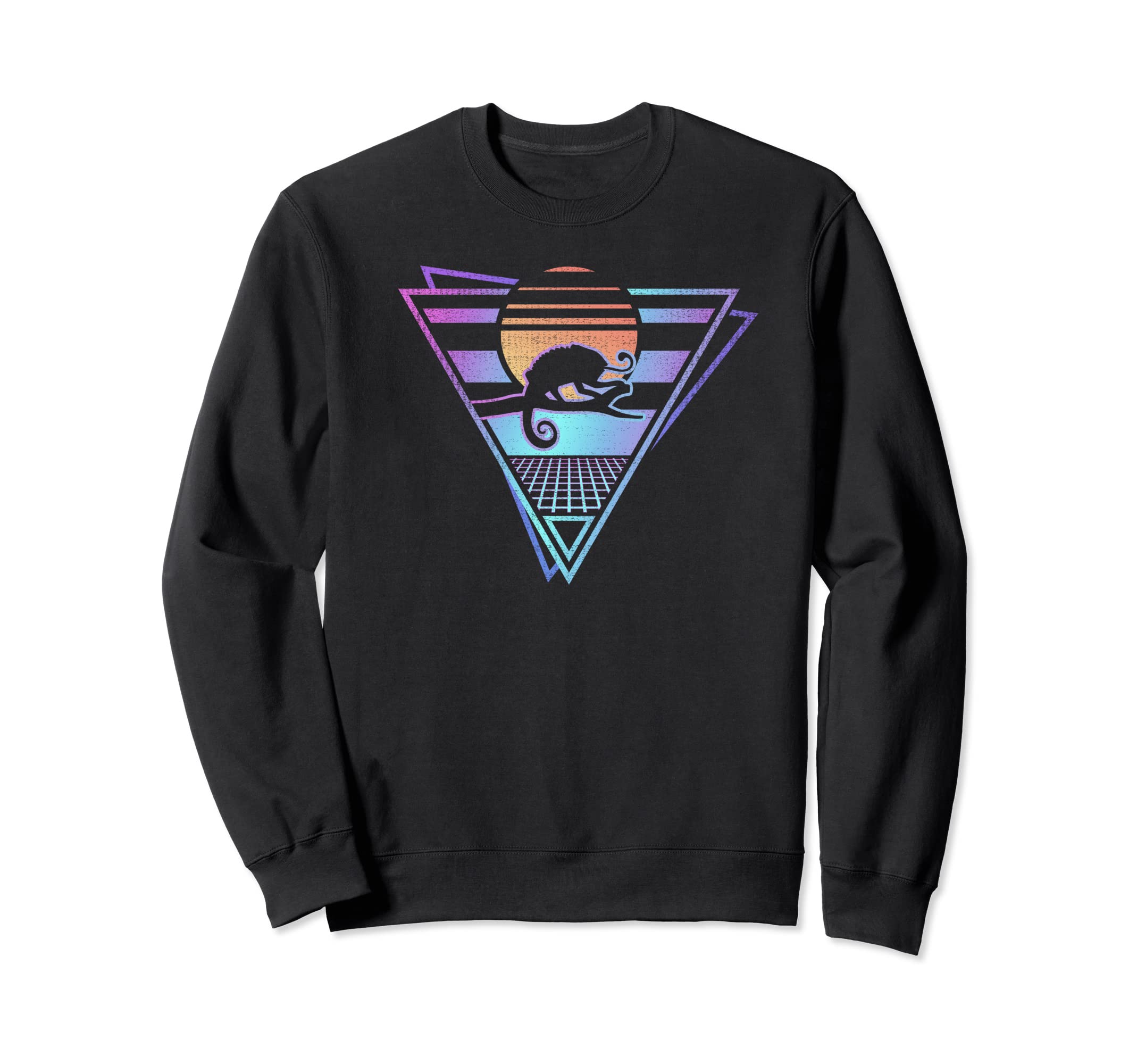 Chameleon 80S Edm Synthwave Sweatshirt - Casual Everyday Wear for Adults - T-Shirt, Sweatshirt, Hoodie