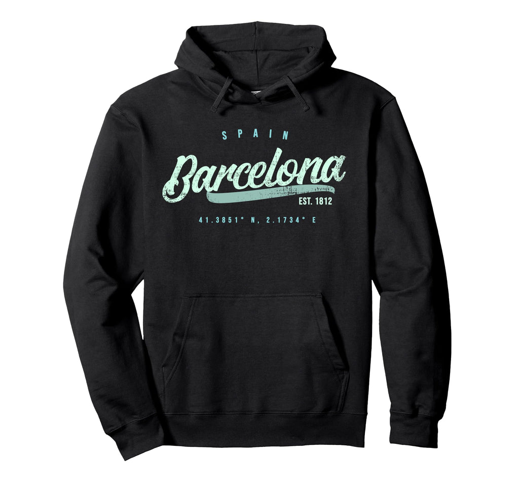 Barcelona Spain Travel Hoodie - Casual Everyday Wear for Adults - T-Shirt, Sweatshirt, Hoodie