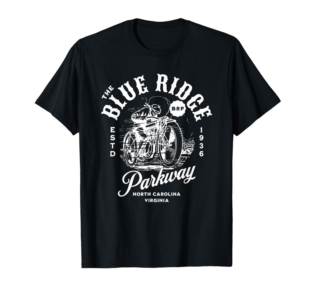 Blue Ridge Parkway Brp Motorcycle T-Shirt - Graphic Print for Adults - T-Shirt, Sweatshirt, Hoodie