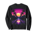 Vaporwave Cityscape 80S Synthwave Sweatshirt - Streetwear Style for Adults - T-Shirt, Sweatshirt, Hoodie