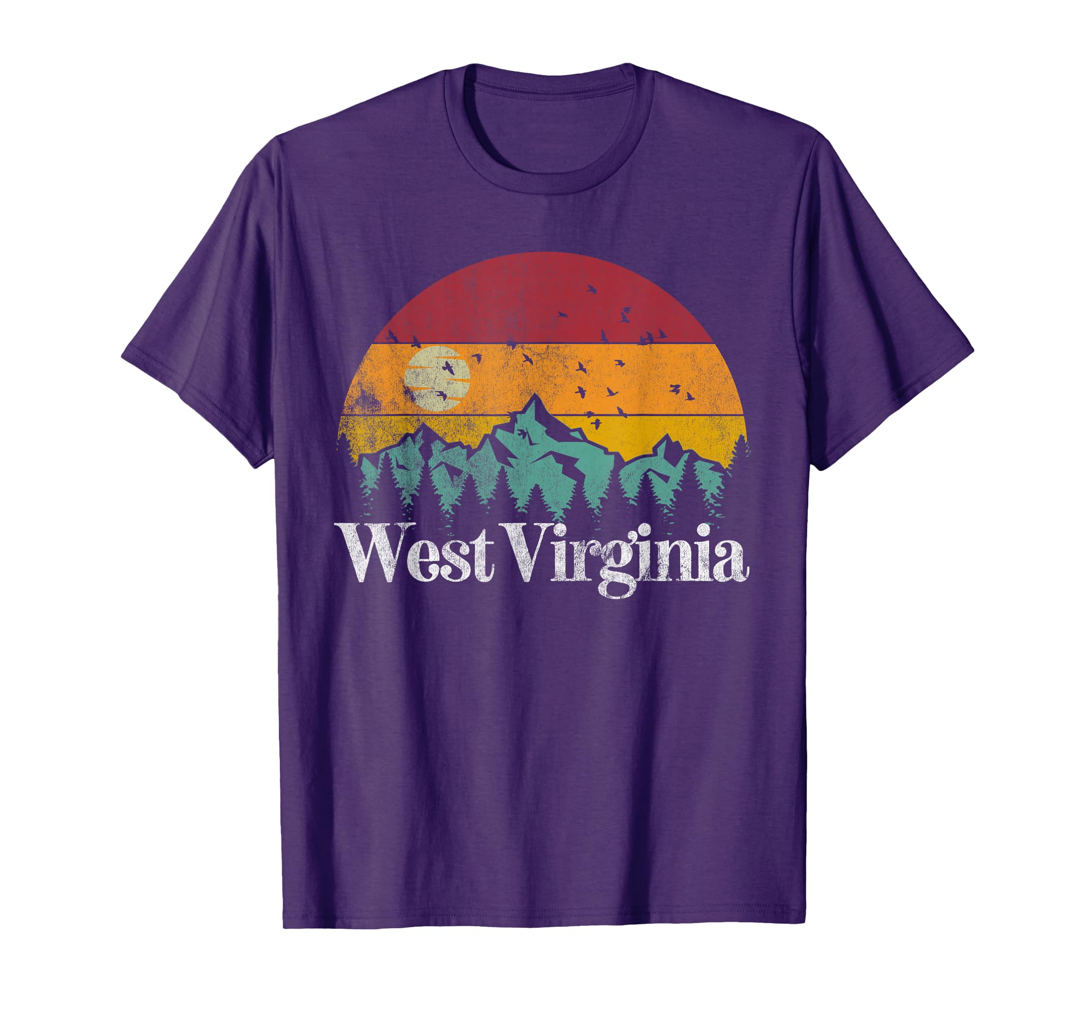 West Virginia 70S 80S Mountain Ski T-Shirt - Trendy Graphic for Adults - T-Shirt, Sweatshirt, Hoodie