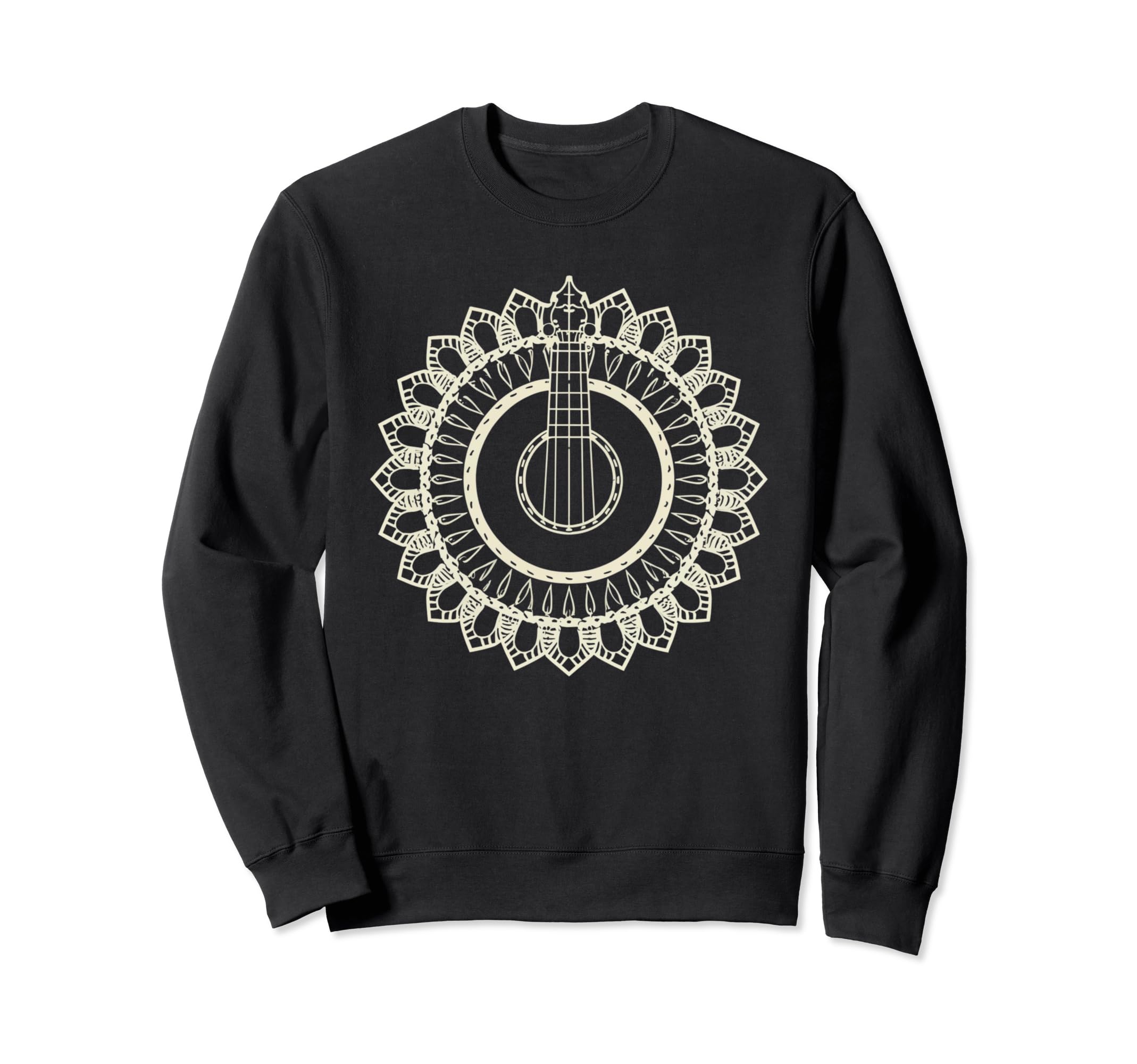 Banjo Mandala Bluegrass Newgrass Sweatshirt - Custom Art Print for Adults - T-Shirt, Sweatshirt, Hoodie