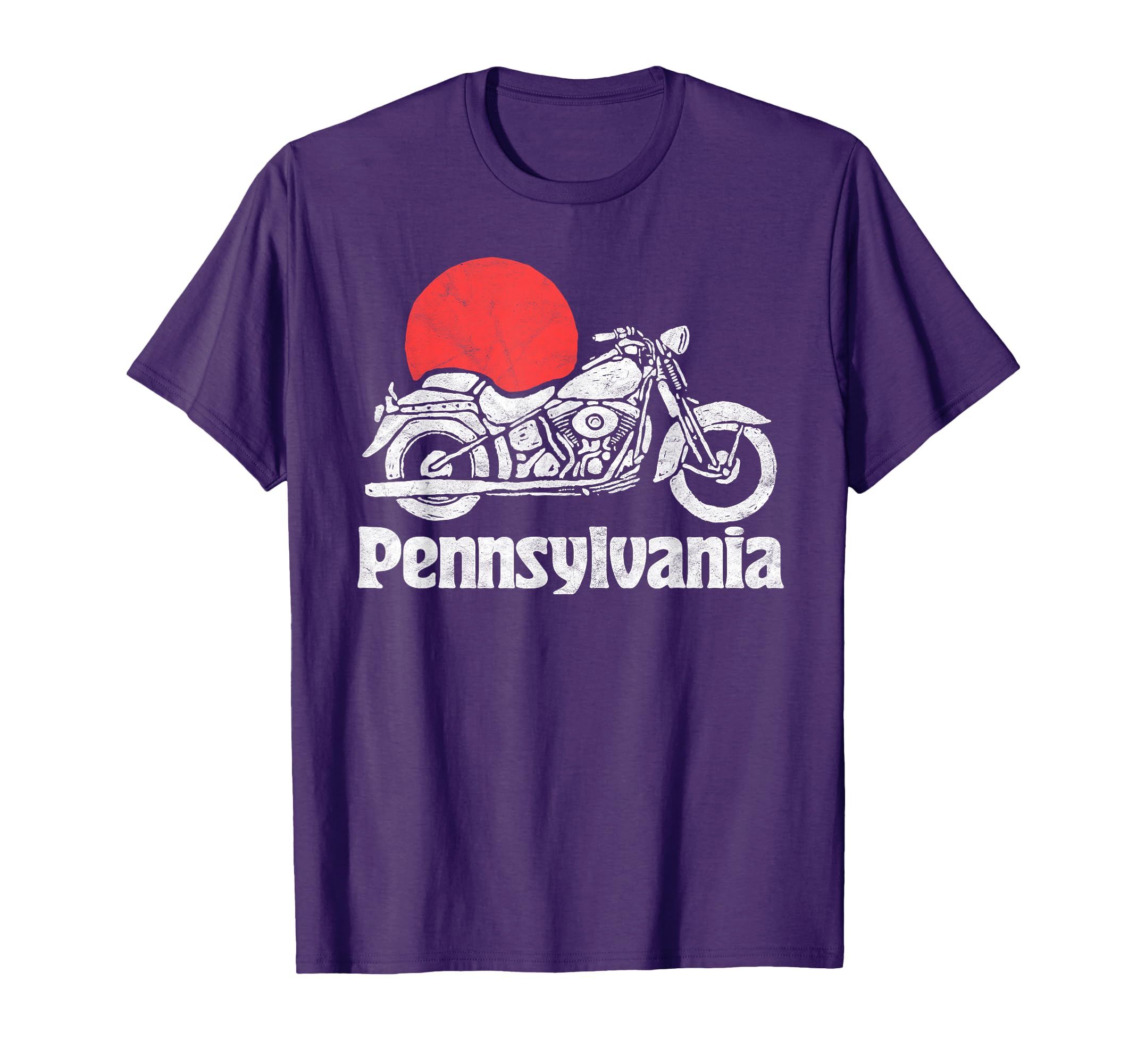 Pennsylvania Motorcycle Sun T-Shirt - Casual Everyday Wear for Adults - T-Shirt, Sweatshirt, Hoodie