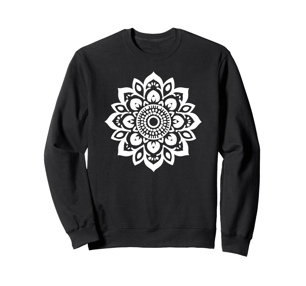 Mandala Pattern Silhouette Sweatshirt - Streetwear Style Unisex - T-Shirt, Sweatshirt, Hoodie