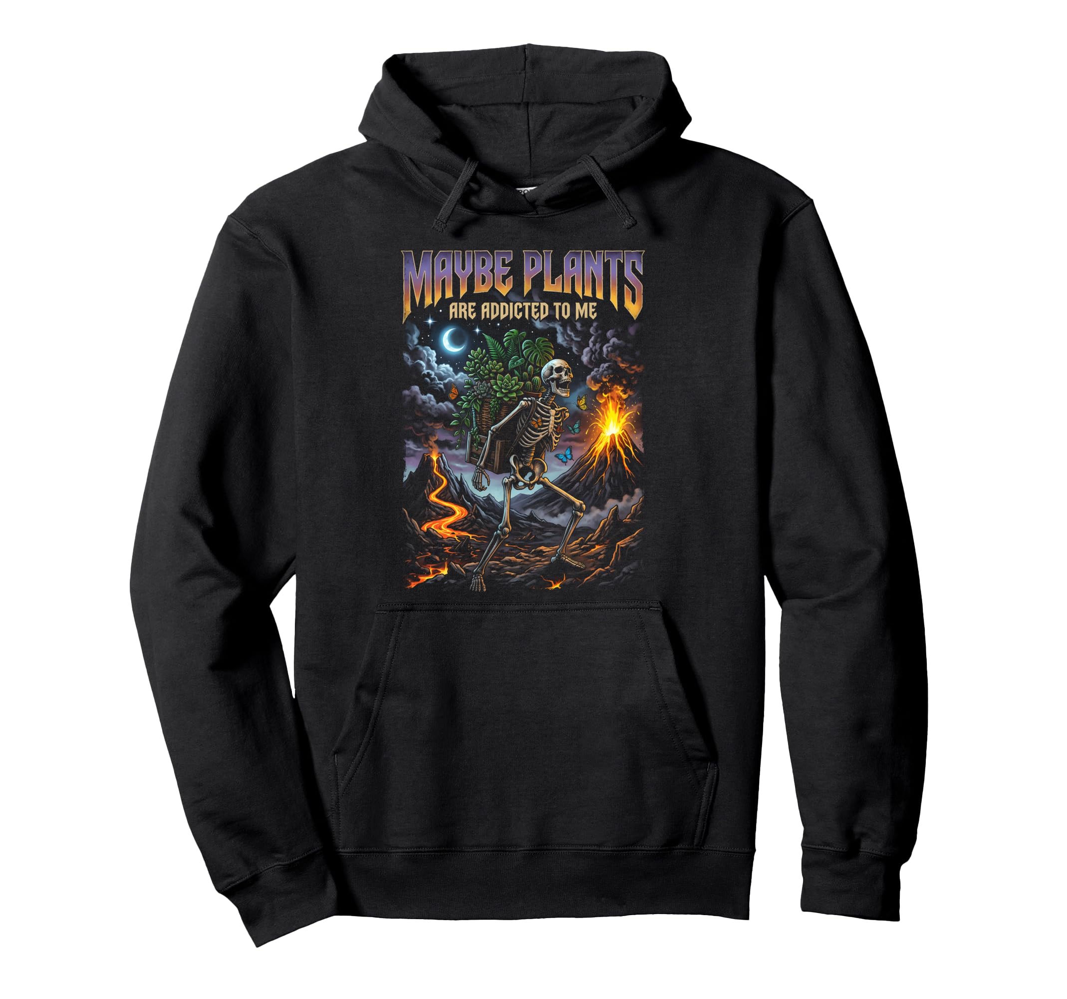 Maybe Plants Are Addicted To Me Funny Hoodie - Aesthetic Graphic Men Women - T-Shirt, Sweatshirt, Hoodie