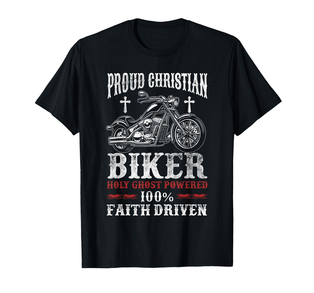 Motorcycle Proud Christian Biker T-Shirt - Casual Everyday Wear for Adults - T-Shirt, Sweatshirt, Hoodie