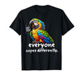 Everyone Copes Differently Funny Macaw T-Shirt - Unique Graphic Men Women - T-Shirt, Sweatshirt, Hoodie