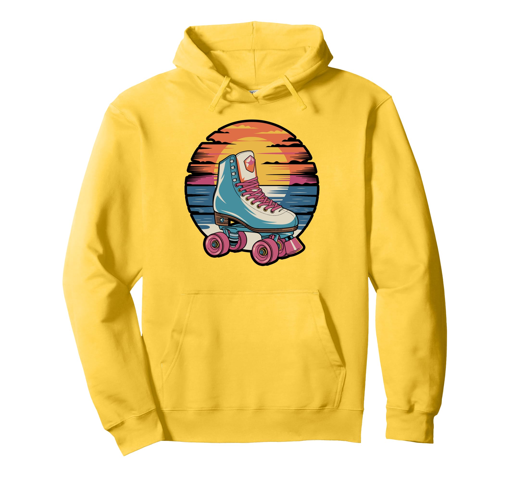 Colorful Roller Skate Lineup Hoodie - Fun Novelty Design Men Women - T-Shirt, Sweatshirt, Hoodie