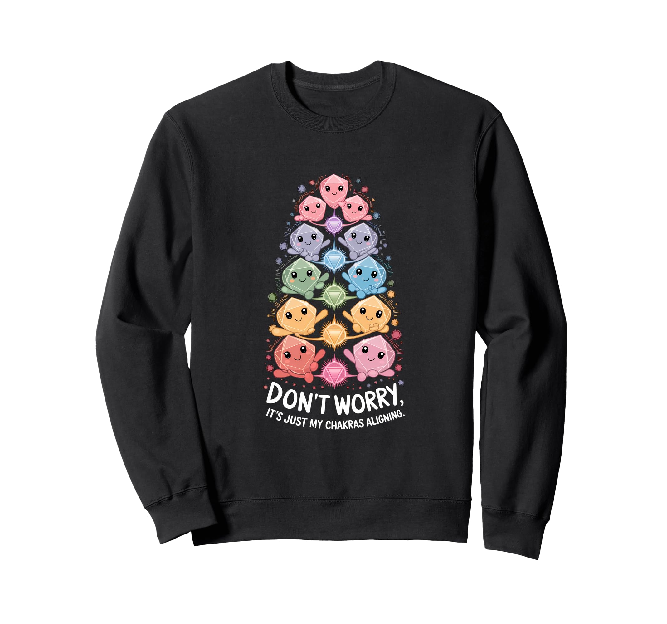 Healing Stone Crystals Energy Sweatshirt - Trendy Graphic for Adults - T-Shirt, Sweatshirt, Hoodie