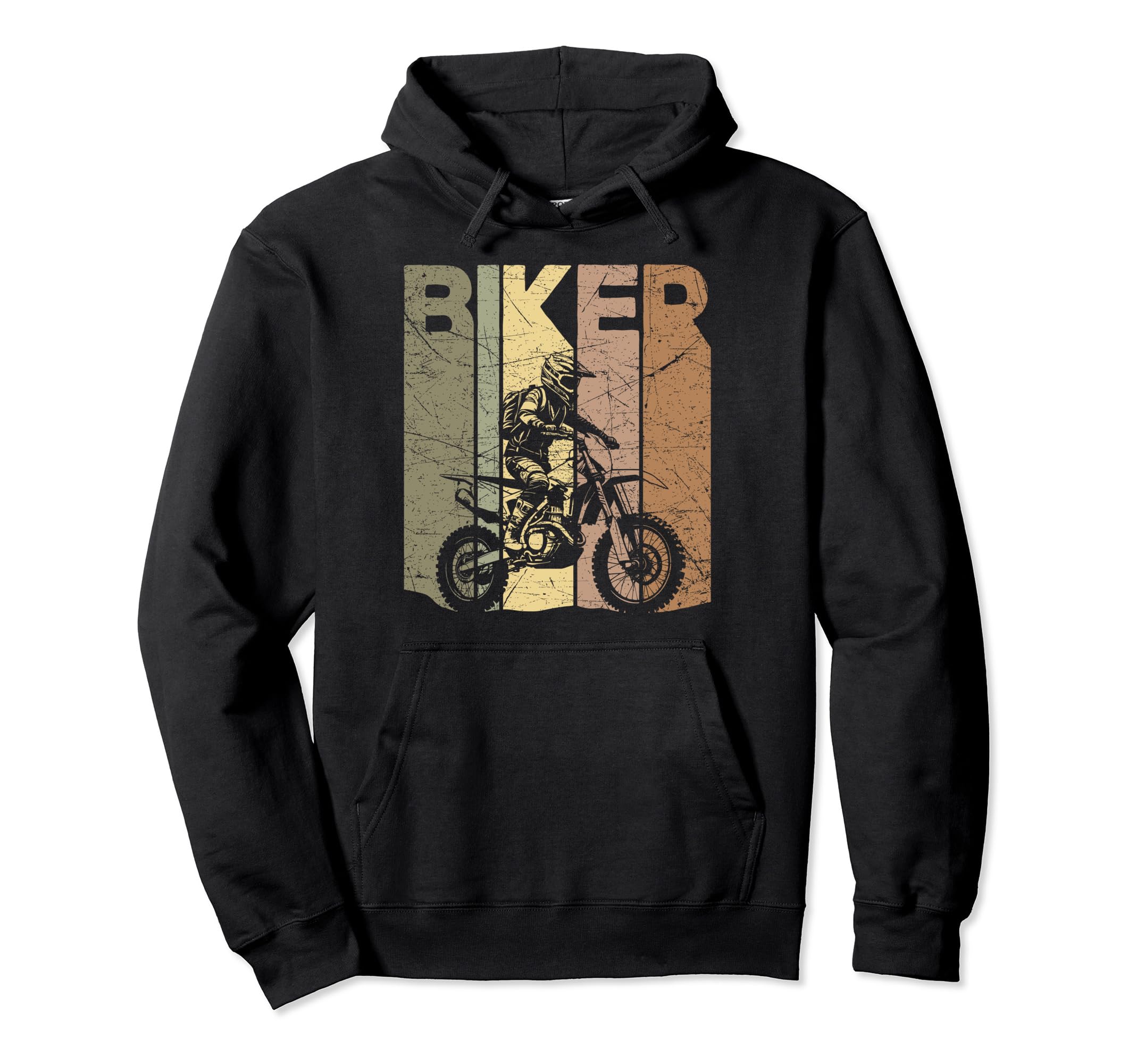 Motocross Biker Off Road Bike Rider Hoodie - Aesthetic Graphic Men Women - T-Shirt, Sweatshirt, Hoodie
