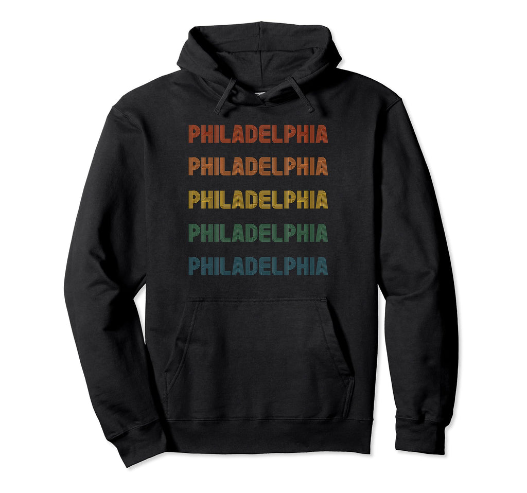 Philadelphia Typography Usa City Hoodie - Graphic Print Men Women - T-Shirt, Sweatshirt, Hoodie