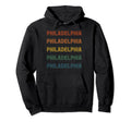 Philadelphia Typography Usa City Hoodie - Graphic Print Men Women - T-Shirt, Sweatshirt, Hoodie