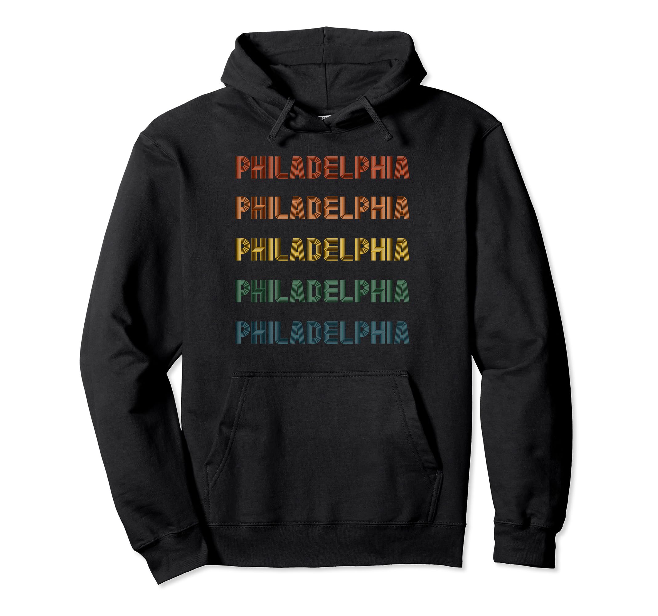 Philadelphia Typography Usa City Hoodie - Graphic Print Men Women - T-Shirt, Sweatshirt, Hoodie