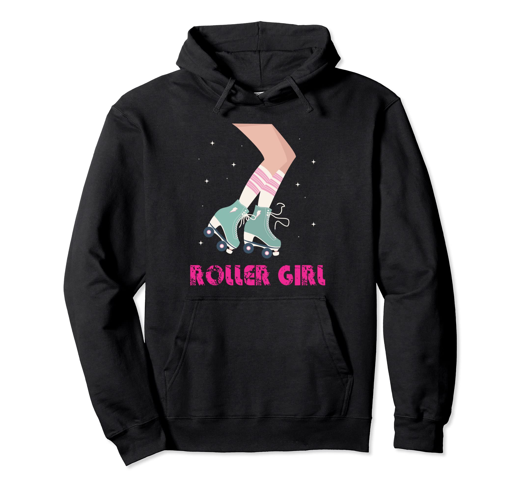 Roller Skating Skater 80S Teens Hoodie - Trendy Graphic Men Women - T-Shirt, Sweatshirt, Hoodie