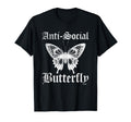 Funny Anti Social Butterfly T-Shirt - Custom Art Print for Adults - T-Shirt, Sweatshirt, Hoodie