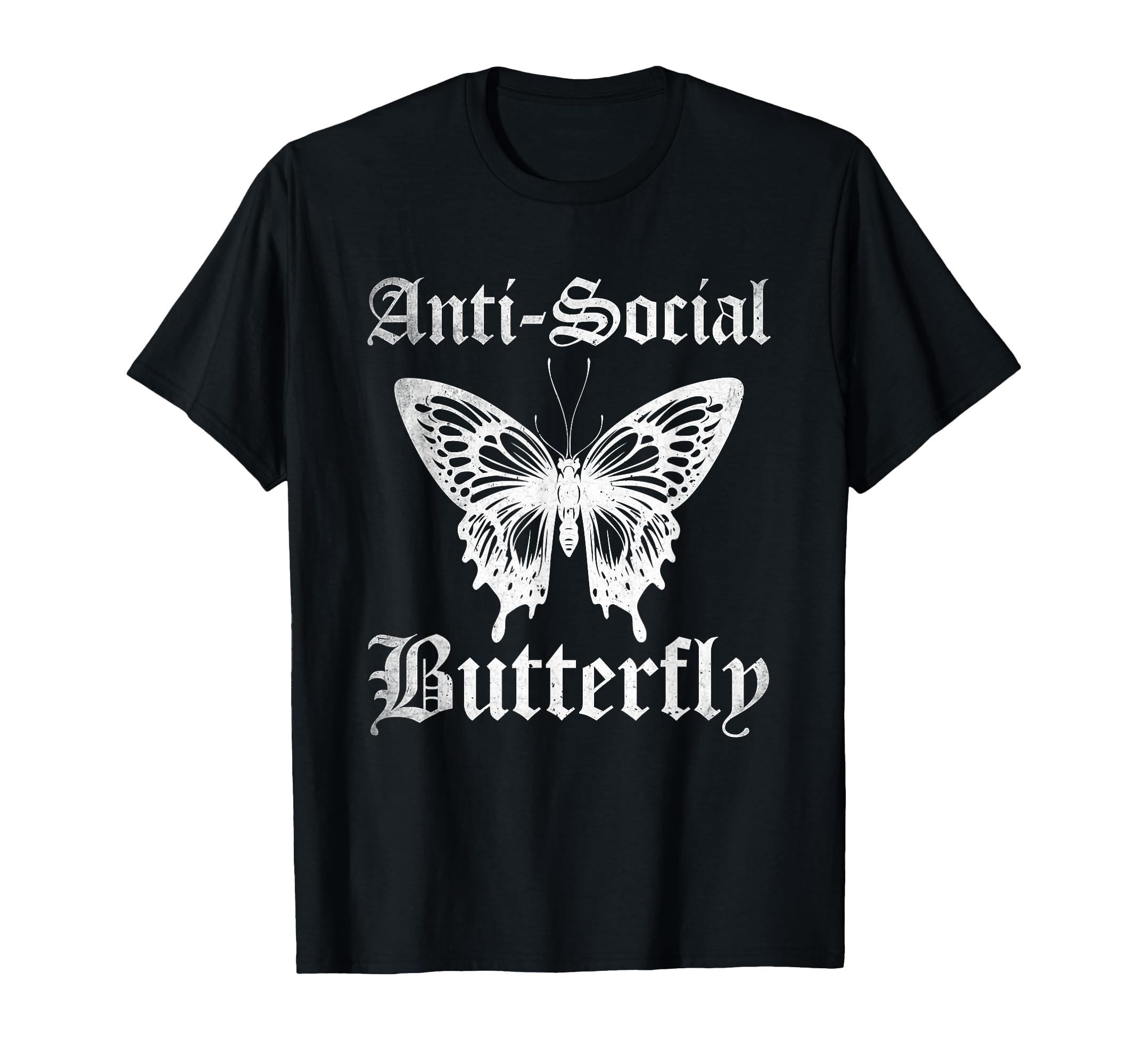 Funny Anti Social Butterfly T-Shirt - Custom Art Print for Adults - T-Shirt, Sweatshirt, Hoodie