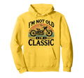Im Not Old Im Motorcycle Hoodie - Minimalist Print for Adults - T-Shirt, Sweatshirt, Hoodie