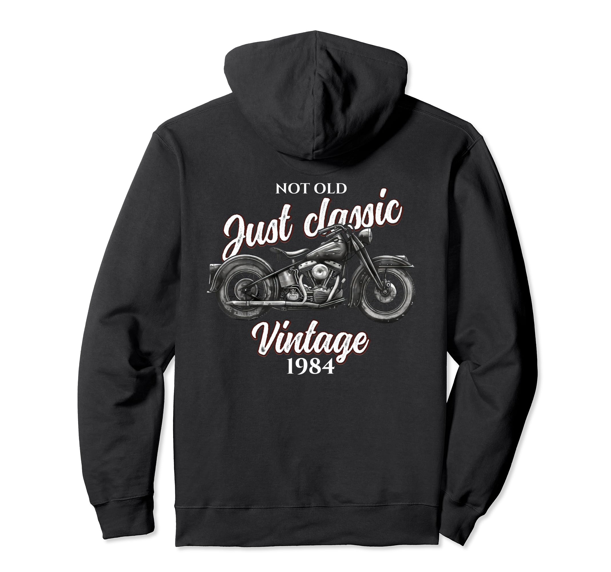 40Th Birthday Gift Motorcycle Hoodie - Minimalist Print Unisex - T-Shirt, Sweatshirt, Hoodie