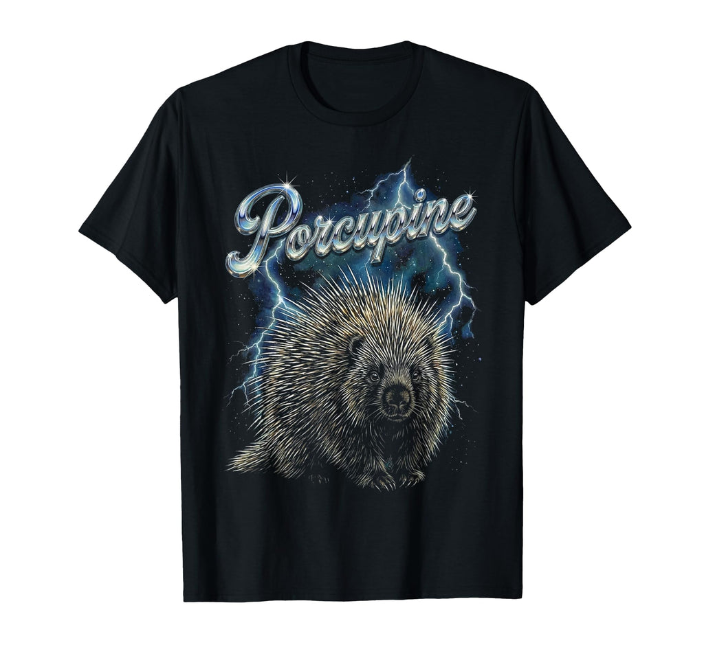 Porcupine 90S Funny Porcupine 80S T-Shirt - Trendy Graphic for Adults - T-Shirt, Sweatshirt, Hoodie