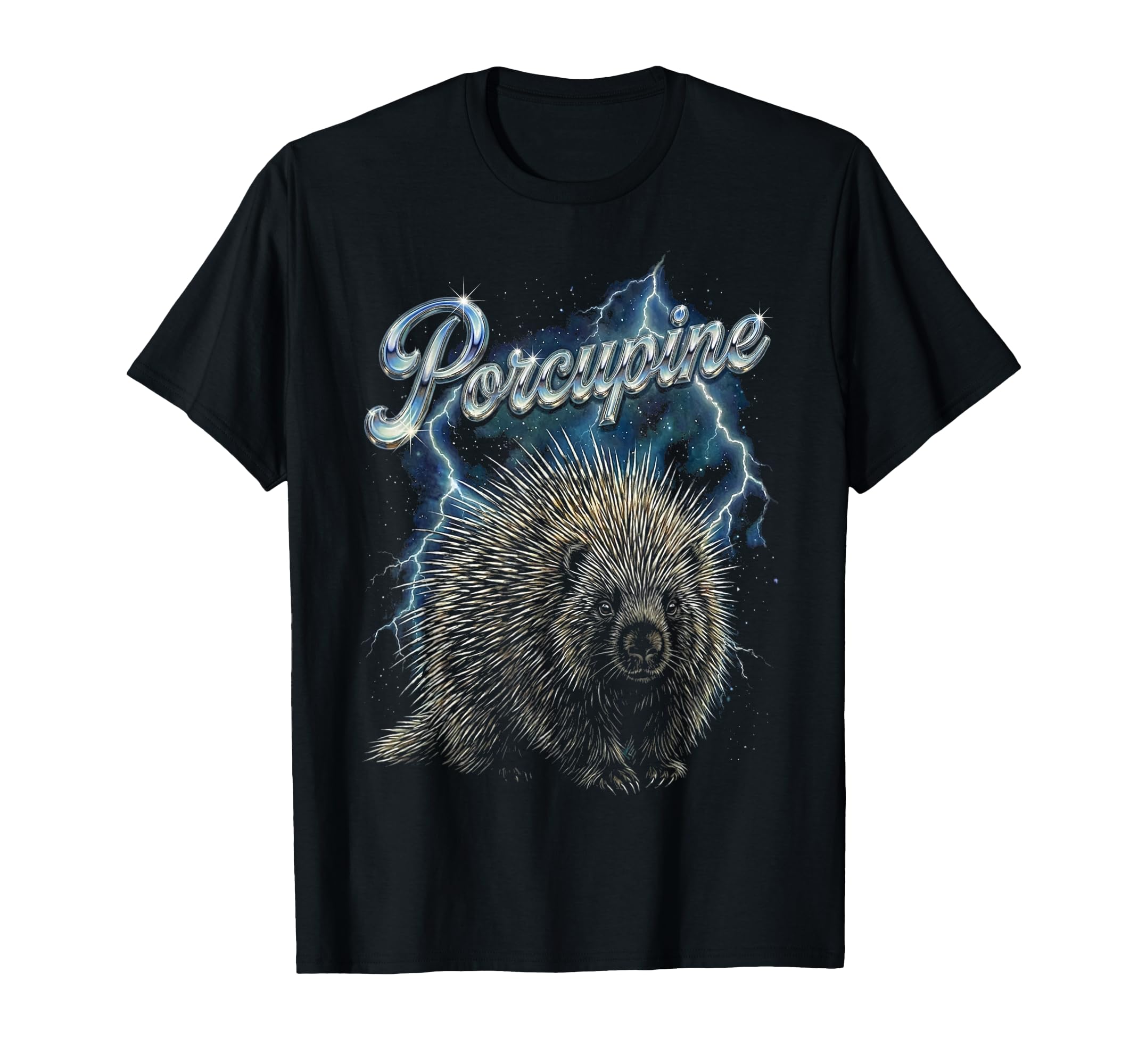 Porcupine 90S Funny Porcupine 80S T-Shirt - Trendy Graphic for Adults - T-Shirt, Sweatshirt, Hoodie