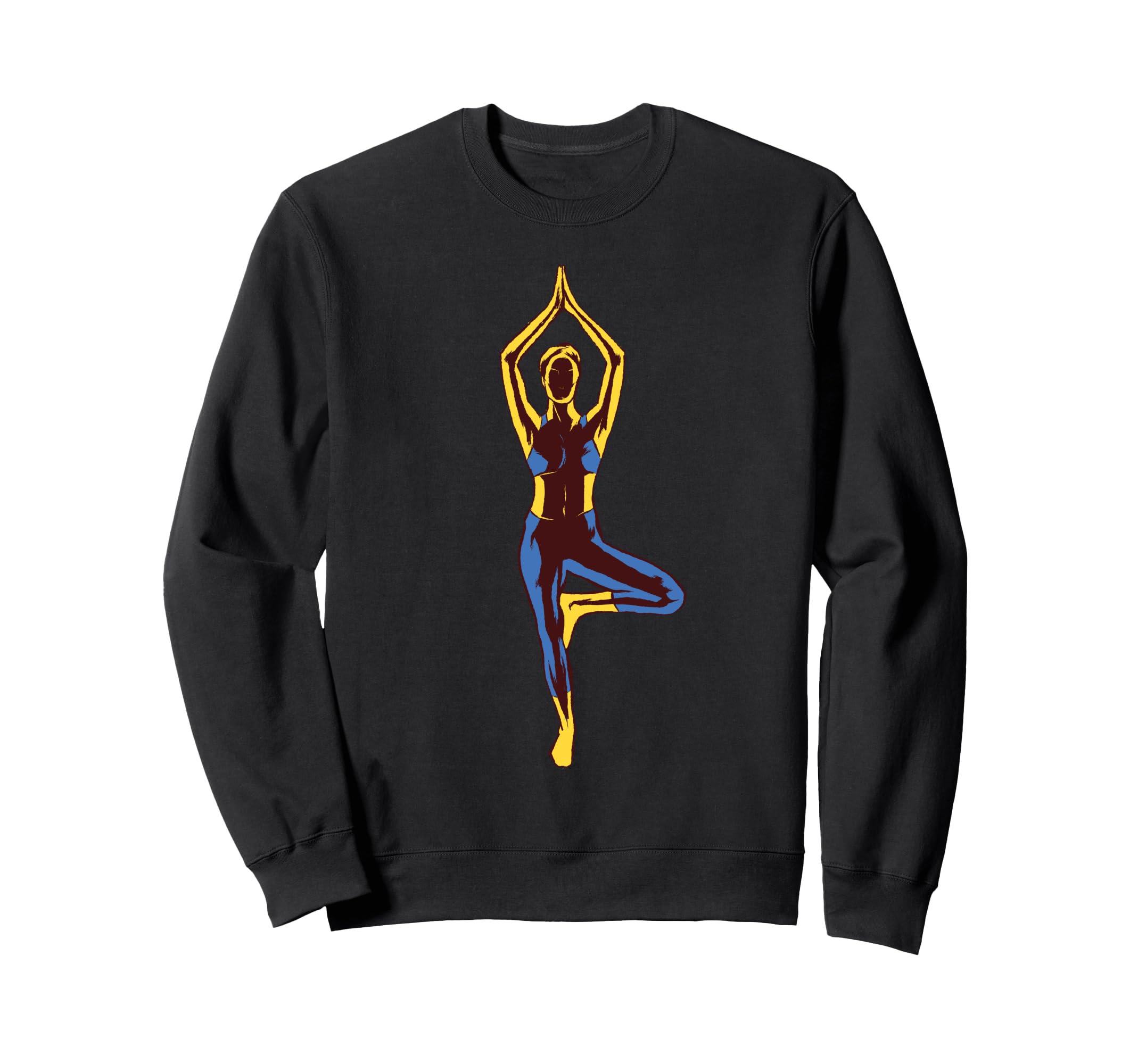Serene Yoga Pose Tranquil Sweatshirt - Casual Everyday Wear Men Women - T-Shirt, Sweatshirt, Hoodie