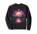 Vaporwave Solar System 80S Sweatshirt - Streetwear Style Men Women - T-Shirt, Sweatshirt, Hoodie