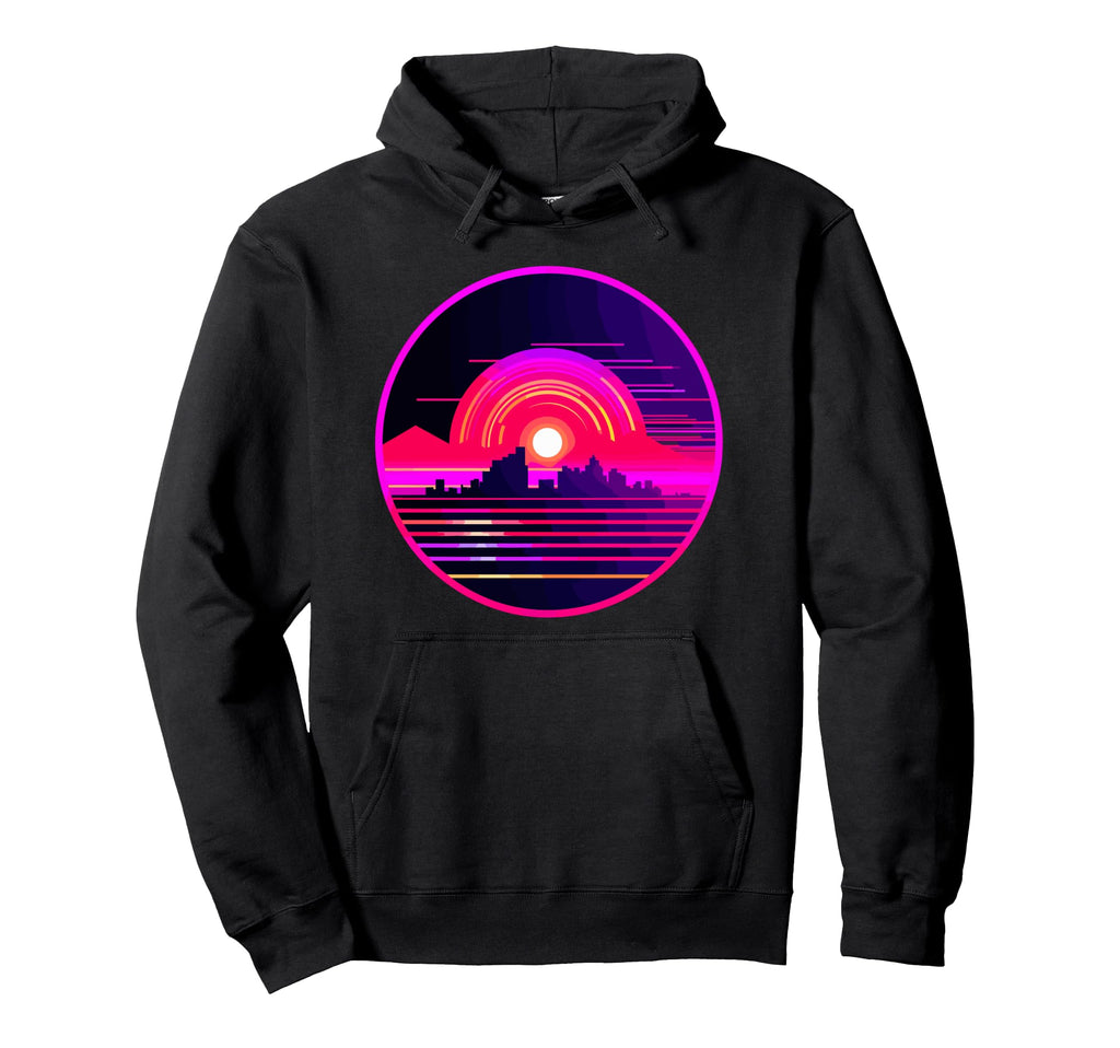 Vinyl Record Vaporwave Music Hoodie - Unique Graphic for Adults - T-Shirt, Sweatshirt, Hoodie