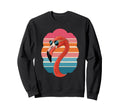 Flamingo Sunglasses Bird 80S Sweatshirt - Custom Art Print for Adults - T-Shirt, Sweatshirt, Hoodie