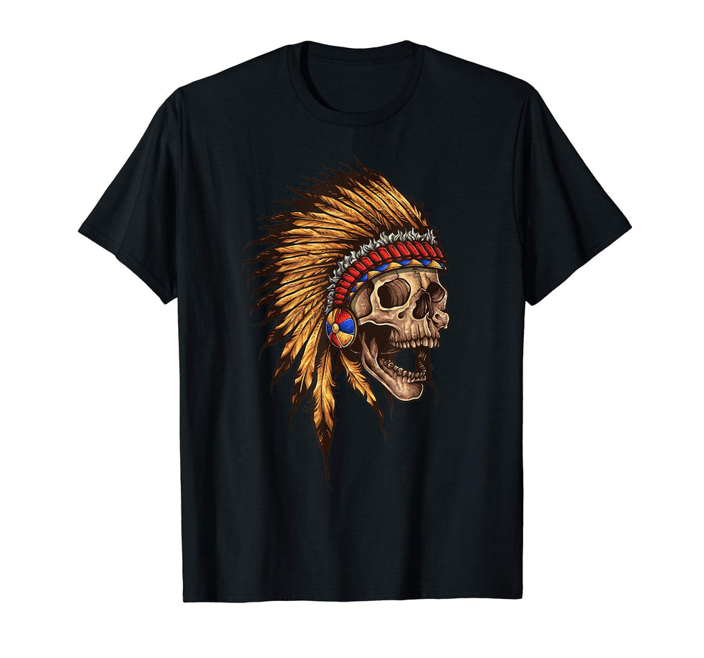 American Indian Skull Native Eagle T-Shirt - Streetwear Style Men Women - T-Shirt, Sweatshirt, Hoodie
