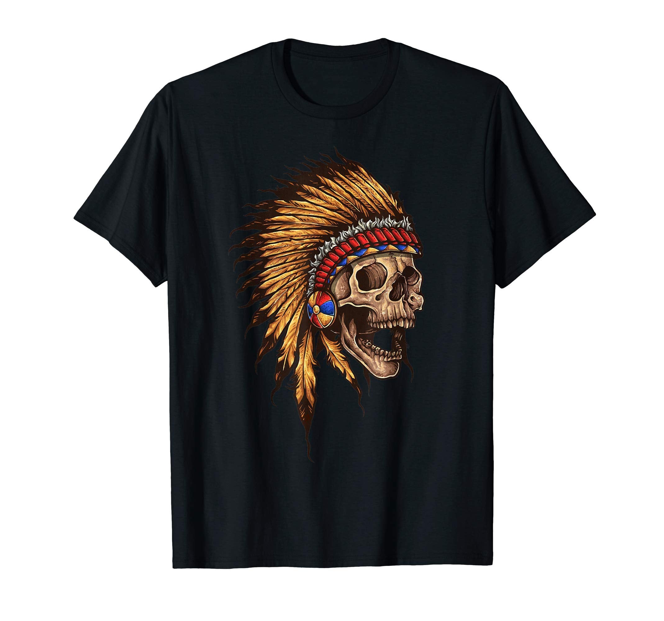 American Indian Skull Native Eagle T-Shirt - Streetwear Style Men Women - T-Shirt, Sweatshirt, Hoodie