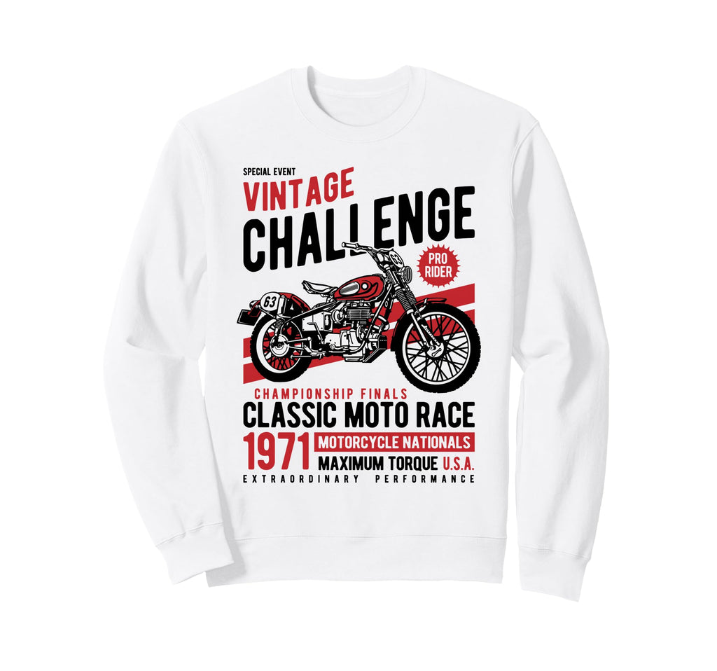 Challenge Motorcycle Race Sweatshirt - Novelty Apparel for Adults - T-Shirt, Sweatshirt, Hoodie